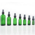 5ml 10ml15ml 20ml 30ml 50ml 100ml green perfume glass spray bottle for cosmetic with mist sprayer